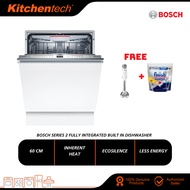 Bosch Serie Fully-integrated Built-in Dishwasher 60cm EcoSilence Drive SMV6ZCX42E