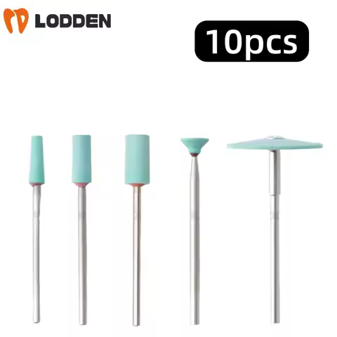 10pcs Dental Zirconia Polishing Burs DG for emax Lab Polisher Medium Grit Green Ceramics Pregnant Di
