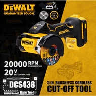 【รับประกัน 3 ปี】DEWALT DCS438 มินิแบบพกพาไร้สาย Brushless เครื่องบดมุม Slotting Saw แบตเตอรี่ลิเธียม