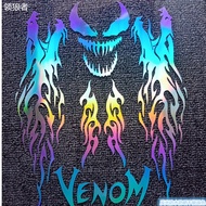 Venom Stickers Motorcycle Stickers Wisp Modified Stickers Car Stickers Reflective Waterproof Cover Stickers Personalized Car Stickers Off-Road Vehicle Stickers Mudguard Stickers