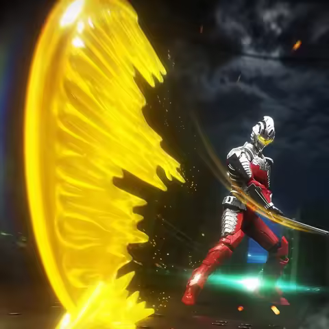 BLOKEES Building Block Man Maneuvering Ultraman Legendary Edition Motorized Seven Armour Assembly Mo