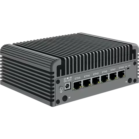Topton 6 LAN 2.5G Firewall Router Core 3 N355 N305 N150 N100 I226-V Fanless Mini PC DDR5 2xNVMe 1xSA