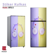 BTS-3 motif 1-Door and 2-Door Refrigerator Stickers
