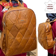 Kickers 100% Genuine Leather Backpack K78084 LB/DB