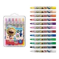 Lion Cream CY-201 12 Colors Rotating Chalk Stepping Stone Shopping Network Crayon for Kids Non Toxic