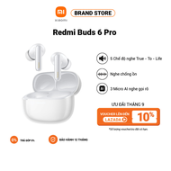 Tai nghe Bluetooth Redmi Buds 6 Pro | Âm chuẩn Hi-Res AudioLDAC | 5 Chế độ nghe | Công nghệ chống ồn