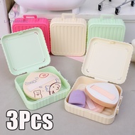 3pcs Portable Suitcase Empty Air Cushion Cosmetic Puff Box Makeup Case Container For BB Cream Foundation ﻿