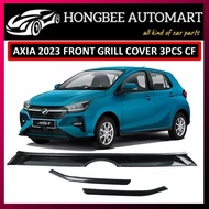 AXIA BARU NEW 2023-2024 FRONT GRILL COVER CARBON FIBER DESIGN, GRILL DEPAN CARBON FIBER AXIA NEW BOD