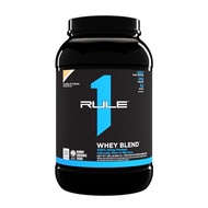 Rule 1 R1 Whey Blend, Cookies & Creme - 1.95 lbs Powder - 24g Whey Concentrates, Isolates & Hydrolys