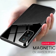 JKC mi10t pro case leather pixleglass car magnetic hloder phone cover for xiaomi mi 10t t10 Redmi Note 10 10s X3 NFC Pro pro soft silicone frame shockproof casing