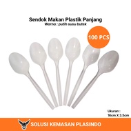 [100PCS] Long Tablespoons LIYANI Long Tablespoons Plastic Tablespoons
