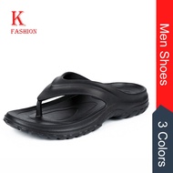 ~Men Beach Flip Flops Plus Size 39-46 Black Shoes Men Comfort Thicken Sole Anti Slip Casual Slippers 01