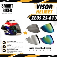 Visor Zeus ZS-613 100% Original Gold Rainbow Silver Smoke