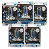Philips 3-Pin Headlight Bulb Model HS1 5 Bulbs (BLUE VISION)