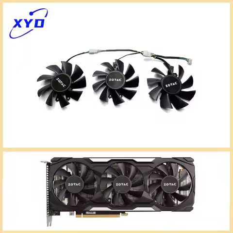 NEW 75MM 4PIN GTX1660 1660ti GPU Cooler for Zotac GTX1660 1660TI 2060 Thunderbolt X-GAMING OC Graphi