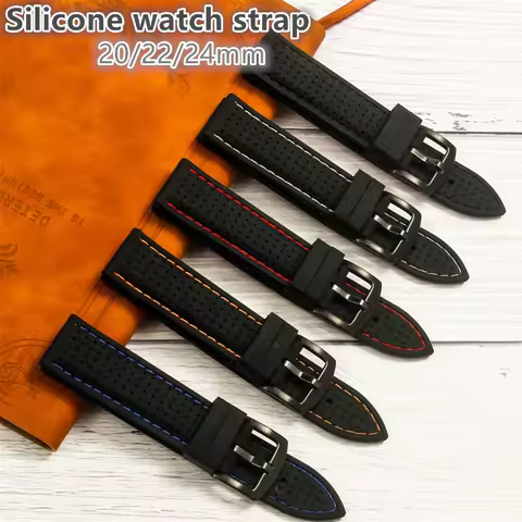 Silicone Watchband WristBand Replacement For Fossil Hybrid Smartwatch HR Honor MagicWatch2 Soft Rubb