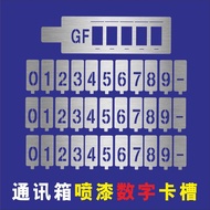 Hollow Numbers 0-9 Floor Number Plate Customized Hollow Card Slot Spray Paint Words Movable Letter P