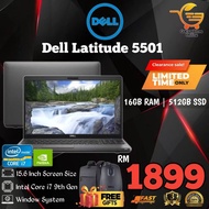 Dell Latitude 5501 Intel Core i7 (9th Gen) / 16GB RAM / 512GB SSD