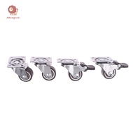 abongsea 4Pcs Furniture Caster 1inches Soft Rubber Universal Wheel Swivel Caster Roller Wheel For Platform Trolley Furniture Nice