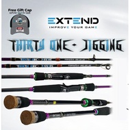 EXTEND SHARK 31 THIRTY ONE SERIES JIGGING BC BAITCASTING FISHING ROD ONE PIECE