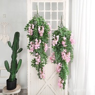 Plant Wall Simulation Wisteria Fork Fake Flower Head Decoration Ceiling Wedding Lantern Flower Indoo