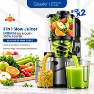Giselle 140MM Big Mouth Slow Juicer 250W Cold Press Juice Extractor Coconut Milk Santan Maker with I