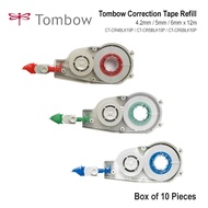 Tombow Correction Tape Refill CT-CR4BLK10P (4.2mm x 12m) / CT-CR5BLK10P (5mm x 12m) / CT-CR6BLK10P (