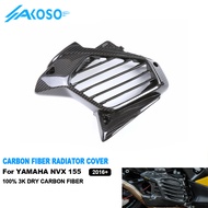AKOSO NVX155 Motorcycle Carbon Fiber Accessories Radiator Grille Guard Cover Protector For Yamaha NV