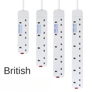 British three pin Standard Socket Power Switch Socket British British Standard Power Strip