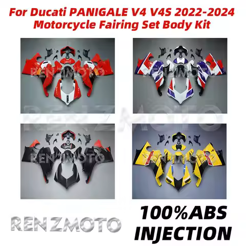 New ABS For Ducati Panigale V4 V4S 2022-2024 Motorcycle Bike Fairings Set Body Kit Bodywork Set Shel