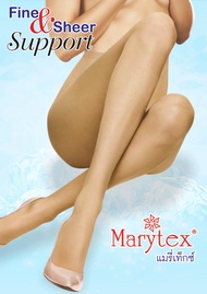 Marytex Fine&Sheer Support ถุงน่องเนื้อเชียร์ซัพพอร์ทสูตรเย็น แพ็ค 12 คู่