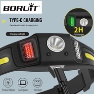 BORUiT GT30 LED Motion Sensor Waterproof Headlamp Work Light Flood Camping Light by Bushcraft Malaya