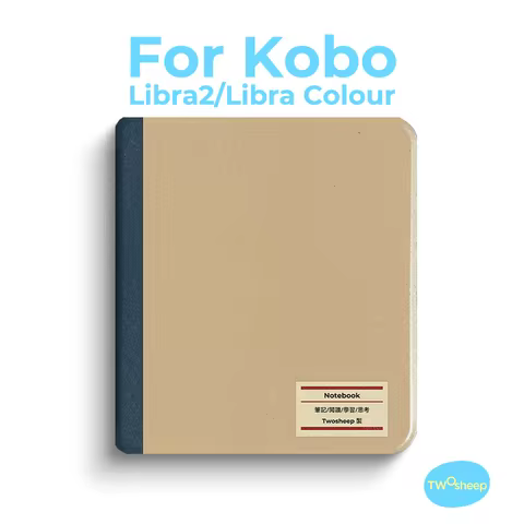Twosheep 7-inch Case for Kobo Libra Colour and Kobo Libra2 Magnetic Flip Auto Sleep Wake TPU Soft Sh