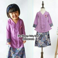 🔥READUSTOCK🔥PURPLE KEBAYA BATIK BABY & BUDAK (6M 9M 12M 2y 3y 4y 5y 7y) Ungu