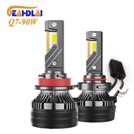 Q7 Three Copper Tube Super Bright High Power 85Wled Headlight Modified H7H11H4 Bulb Car led Headligh