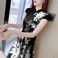 Women's Mid-Length Cheongsam Dress, New Enhanced Cheongsam Dress