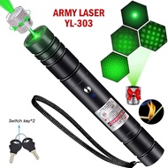 Military Laser Pointer Laser Pointer Pen Beam 303 - Charger and Key - Pen Laser Green Laser Red