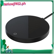 EU Plug  Thermal Coaster Cup Heating Pad Water Milk Tea for Desk Home Office Black