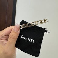 CHANEL 香奈兒 金屬淡香檳金 髮夾 髮飾 髮釦