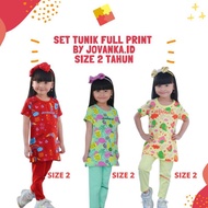 Full Print Tunic SET BY SIZE 2 Years