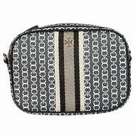 【TORY BURCH】印花尼龍斜背包-黑色