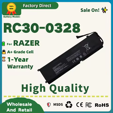 Factory Direct! RC30-0328 Laptop Battery for Razer Blade 15 2020 RZ09-0328 RZ09-03304x RZ09-03305x R