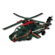 The Apache Baling Helicopter toy can rotate