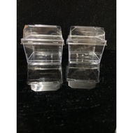 B7042 Square Cup+Lid 145cc 10 Sets Square Jelly Cup Transparent Jelly Cup Dessert Cup