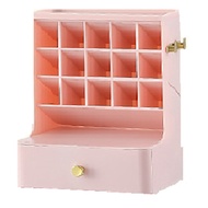 Three-Layer Desktop Cosmetic Organizer Bathroom Big Capacity Cosmetic Box Women Jewelry Lipstick Drawer Makeup Case