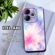 CC33 Flexible rubber softcase for ITEL A80/ Girl's Motif/case ITEL A80/kesing ITEL A80/silicon ITEL 