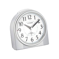 Rhythm (RHYTHM) Citizen Alarm Clock Radio Clock Night Always On Nemuri Ring Silver 125x121x73mm
