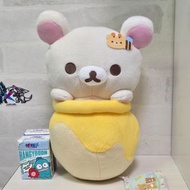 日版 小白熊 匿入蜜糖罐 大公仔 大毛公仔 鬆弛熊 Rilakkuma 拉拉熊 Korilakkuma 牛奶熊 奶油熊 甜心熊 蜂蜜罐 San-X 景品