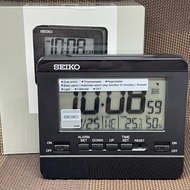 Seiko Digital Clock QHL086KL Black Alarm Snooze Light Thermometer Hygrometer Standing &amp; Wall Clock QHL086K QHL086