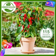 Green House® - Siling Labuyo Seeds for Planting Vegetable Plants (115 seeds) incl. Instruction, Hybr